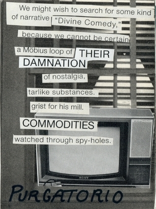 collage poem entitled purgatorio